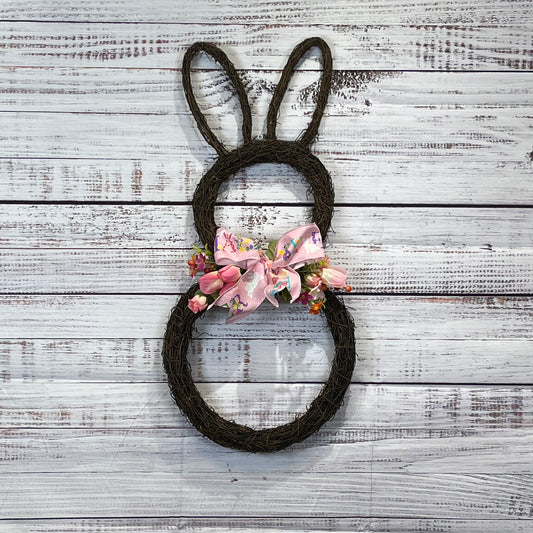 Grapevine Floral Easter Bunny